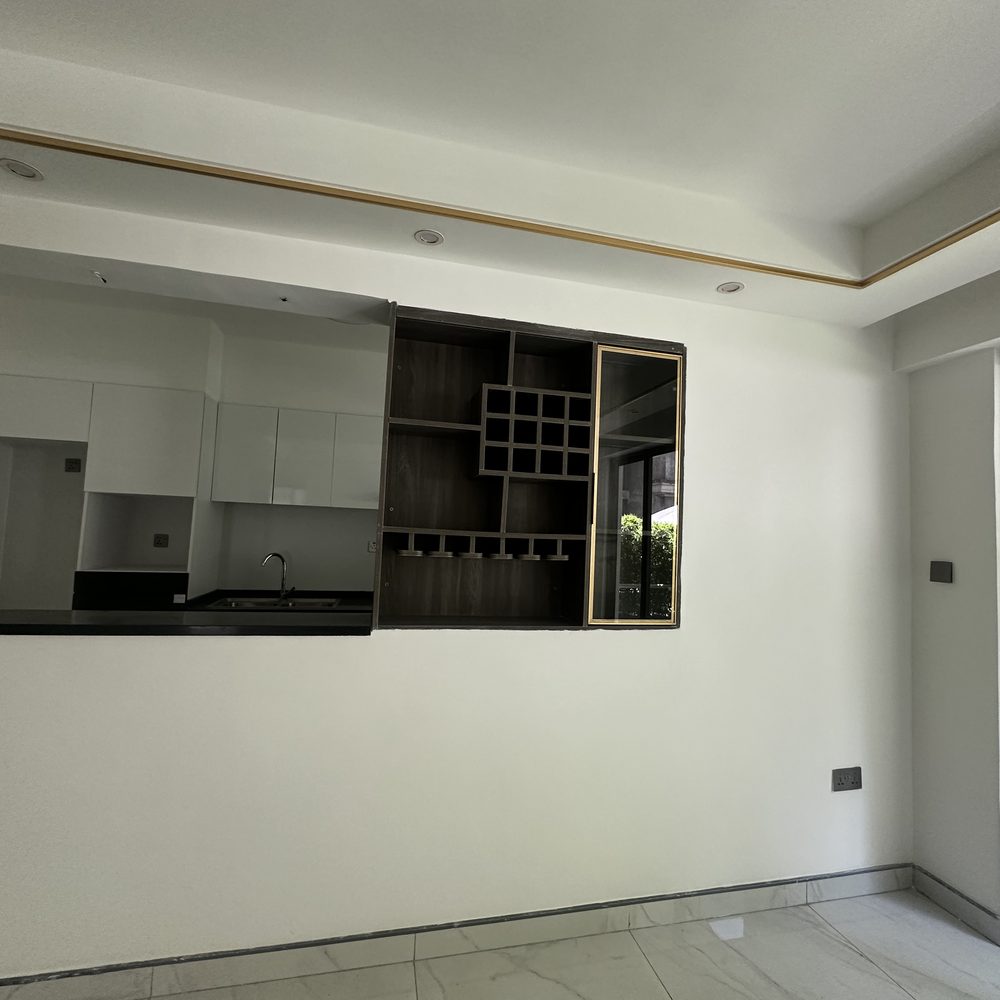 2 Bedroom Apartment, Alina Habour, Kilimani (1st Floor), Breakfast counter and display shelving